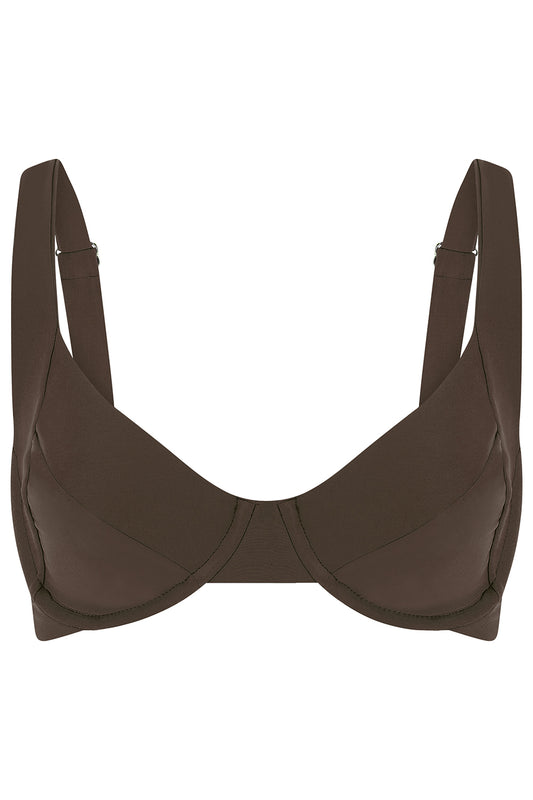 Lily Underwire Top - Espresso